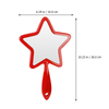Star Shaped Makeup Mirror, Handheld Mirrors with Handle Vanity Mirror for Dressing Makingup (Random Color)