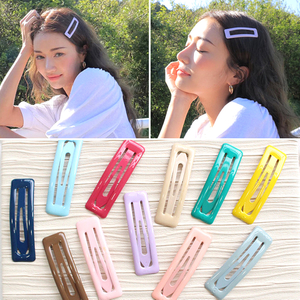 New Fashion Colorful BB Clips Candy Color Sweet Geometric Hair Clips Women Girls Hair Ornament Hairpin Barrette Hair Accessories