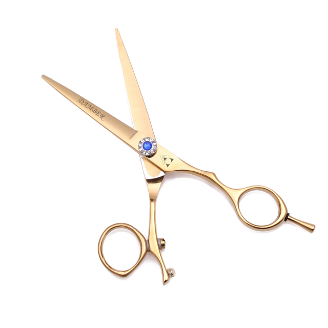 5.5 6.0 Hair Scissors Rotate Handle Professional Barber Scissors Hight Quality Hairdressing Scissors Cutting Thinning 440c