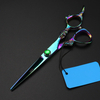 Customize logo JP 440c steel 6 inch green dragon hair scissors haircut thinning barber cutting shears Hairdressing scissors