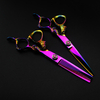 Customize logo Japan steel 6 '' rainbow dragon hair scissors haircut thinning barber hair cutting shears Hairdresser scissors