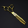 Professional JP 440c steel 6 '' Upscale scissor Gold hair scissors haircut thinning barber cutting shears hairdressing scissors