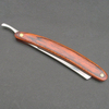Vintage Wood Handle Straight Edge Stainless Steel Barber Razor Folding Shaving Knife