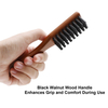 Barber Wood Handle Hairdressing Soft Hair Cleaning Brush Retro Neck Duster Broken Remove Comb Hair Styling Salon Tools