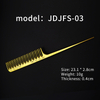 Barber shop electroplating gold hair comb anti-static entangled hair brush pointed tail comb professional salon barber tool