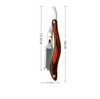 Senior Wood Handle Blade Shaving Razors Professional Barber Shaver Eyebrow Razor Men's Replaceable Blade Razor Hair Knife Gift