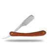 Wooden Trimmer Manual Shaver Professional Straight Edge Zinc Alloy Sharp Barber Razor Folding Shaving Knife Shave Beard