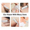 Men Straight Barber Edge Razors Blades Hair Shaving Tools Safety Professional Stainless Steel Folding Knife Hair Removal Kit