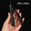 Colourful Professional Manual Shaver Straight Edge Stainless Steel Sharp Barber Razor Folding Shaving Beard Cutter Wholesale