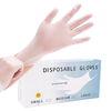 100PCS PVC Powder Free Black Nitrile Gloves Kitchen Household Clean Tool Garden/Barber/Makeup Disposable Waterproof Work Gloves