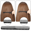 12 Pieces Carbon Fine Cutting Comb Carbon Fiber Salon Hairdressing Comb Hairdressing Comb Heat Resistant Barber Comb (Black)