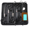 7.5 Inch Pet Scissors Kit,Straight Cut And Thinning And Curved Scissor And Fish Bone Shears Dog Grooming Set
