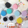 Small Size Hair Comb with Folding Mirror Traveling Portable Massage Folding Comb Women Girl Hair Brush with Mirror Styling Tools
