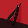 New Men's Straight Hairdresser Razor Hair Removal Shaving Zinc Alloy Armpit Hair Folding Razor Hair Removal Tool