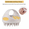 Wheat Straw Silicone Hair Brush Shampoo Brush Scalp Massager Comb Head Body Massage Scrubber