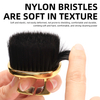 Small Ring Finger Mustache Brush Cleaning Nylon Bristle Ring Comb for Barber Hairdressing Tool