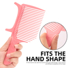 Men's Cutting Comb Daily Men's Styling Curved Edge Salon Positioning Comb Hair Cutting Comb
