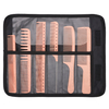 Pink 6pcs Straight Hair Cutting Comb Salon Hair Styling Hairdressing Comb Set for Barber