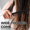 Barber Hair Comb Set High Quality Custom Logo 4pcs Carbon Fiber Plastic Salon Black Hair Cutting Brush Set