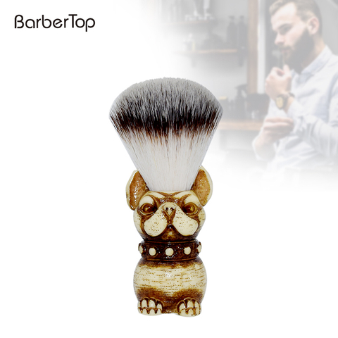 Natural Nylon Hair Straight Razor Shaving Brush