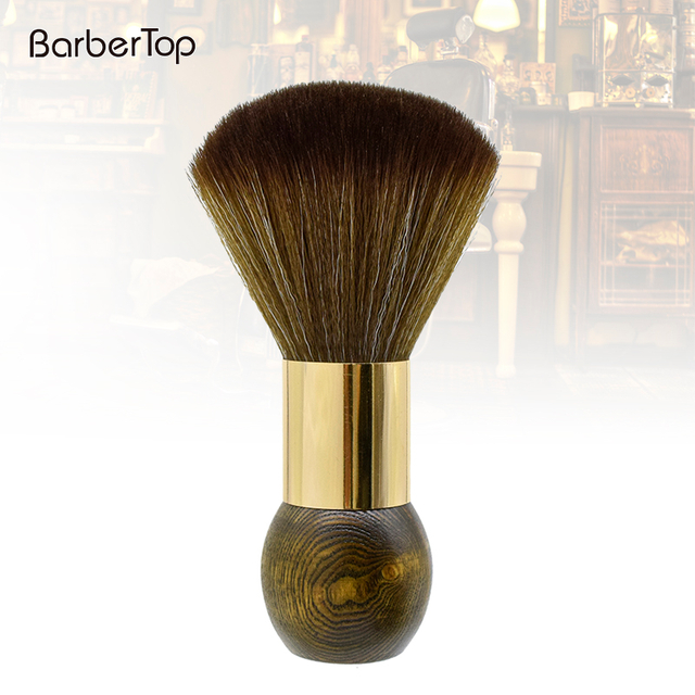New design hot sale wooden Neck Brush hair cleaning brush for barber salon neck duster