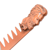 Steel Carved Men Beard Oil Head Comb