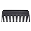 Black Plastic Comb Super Wide Tooth Comb