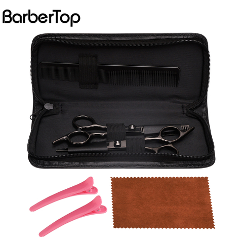 Professional Hair Stainless Steel Cutting Thinning Shears Hairdressing Scissors Kit for Barber