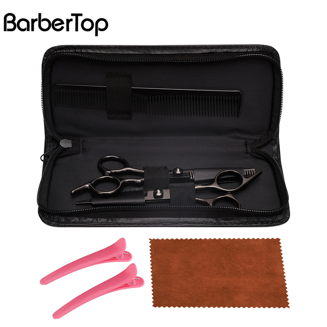 Professional Hair Stainless Steel Cutting Thinning Shears Hairdressing Scissors Kit for Barber