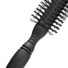 Custom Logo Round Nylon Hair Brush with Salon Home Use Wood Handle Common Comb