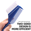 Hot Sale Soft Bristle Two Sided Control Brushes Hair Edge Brush Comb for Barbershop