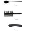10Pcs/set Professional Plastic Hairdressing Brushes Bowl