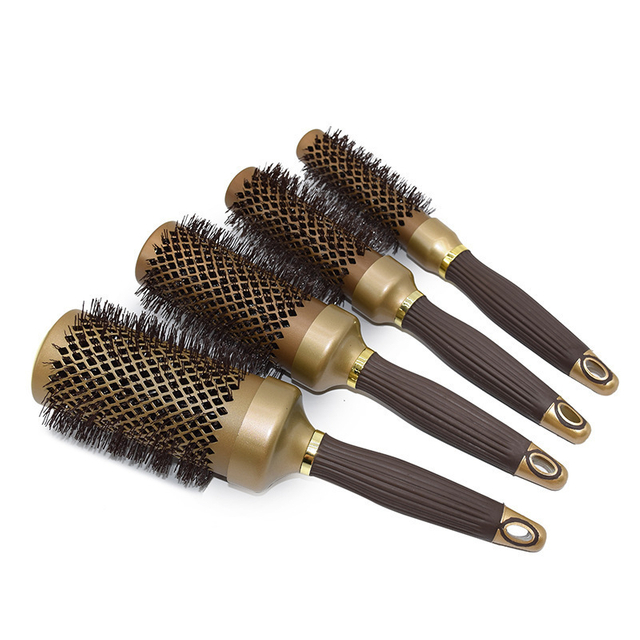 Ionic Curling Hair Brush Barber Comb