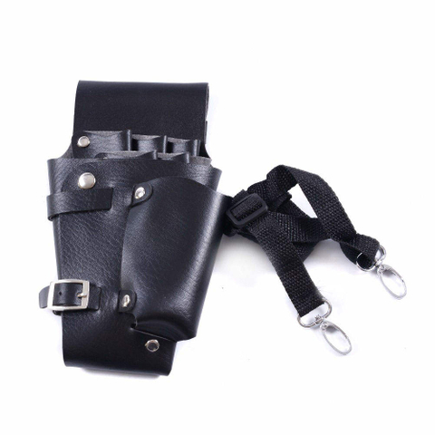 Leather Hairdressing Case Tools Scissor Bag Barber Holster Pouch Holder with Adjustable Shoulder Belt PU Leather 60pcs/cnt