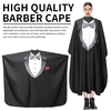 New Custom Logo Waterproof Barbershop Aprons Haircut Salon Black Barber Capes