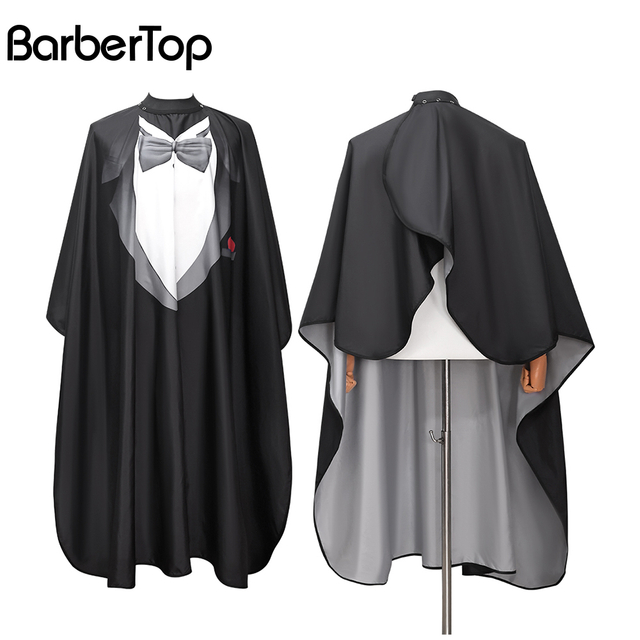 High Quality Black Hair Salon Shawl Waterproof Barber Capes Hair Cutting Cape for Adults