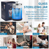 Factory Direct Wholesale Glass Disinfecting Jar Sterilizer Jar for Barbershops Manicure Multi function