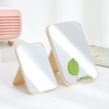 Makeup Mirror Folding Portable Small Vanity Mirrors Student Dormitory Desktop Square Colors Simple Luxurious One-sided