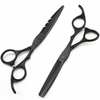 Professional Japan Steel 5.5 6 '' Black Hair Scissors Haircut Scissor Thinning Barber Hair Cutting Shears Hairdresser Scissors
