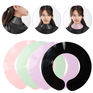 Stylist Cutting Collar Silicone Hair Dyeing Shawl Waterproof Neck Cape Wrap Cover Barber Hairdressing Hair Coloring Accessories