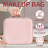 New Smart LED Makeup Bag With Mirror Large Capacity Professional Waterproof PU Leather Travel Cosmetic Case For Women