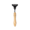 Safety Razor Premium Wet Shaving Classic Manual Shavers Wood handle replaceable head shaver three-layer stainless steel manual