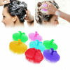Silicone Scalp massage Comb Hair Washing Comb Shampoo Brush Portable Hair Clean Massage Brush Shower Comb random color hair Care