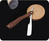 Folding Shaving Knife Shave Beard Cut Wooden Trimmer Manual Shaver Professional Straight Edge Zinc Alloy Sharp Barber Razor 