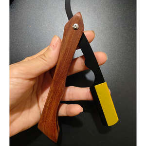 Barber Classic Shaving Razor Blade Holder Men Wooden Handle Straight Edge Barber Razor Holder Folding Shaving Razor Wholesale