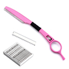 Univinlions Thinning Razor Blade Straight Salon Hairdressing Razor Stick Hair Cutter Rotary Barber Hair Cutting Knife Thinner