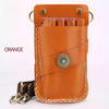 Leather Hair Scissor Holster Hairdressing Hair Cutting Bag