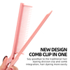 Barber Partition Comb Detachable Clip Stylist Hairbrush Edge Brush Universal Tail Comb 