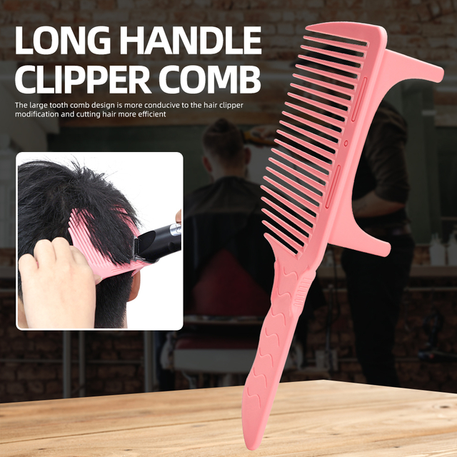 Men's Cutting Comb Daily Men's Styling Curved Edge Salon Positioning Comb Hair Cutting Comb