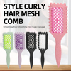 Multi-color Professional Hair Brush Girls Hairdressing Tool Soft Massage Hollowed Comb